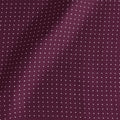 Burgundy & White Small Spot Silk Pocket Square