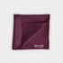Burgundy & White Small Spot Silk Pocket Square
