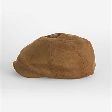 Camel Loden Wool Made In England Gatsby Cap
