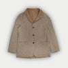 Camel Reversible Linen Varzi Jacket