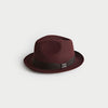 Carmine Red Sinatra Trilby