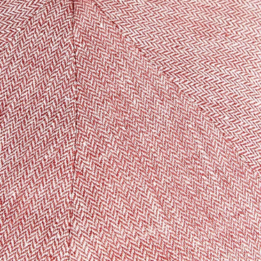 Chili Red Herringbone Linen Toni Cap