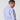 Classic Fit Blue Hairline Stripe Cotton Poplin Shirt with Classic Collar & Double Cuff