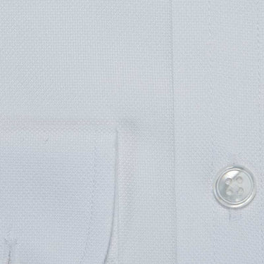 Classic Fit, Button Down Collar, 2 Button Cuff Shirt in a Plain White Oxford Cotton