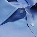 Classic Fit, Classic Collar, Double Cuff Shirt in a Plain Navy Twill Cotton