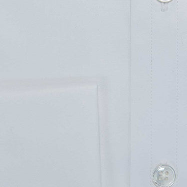 Classic Fit, Classic Collar, Double Cuff Shirt in Plain White Twill