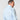 Classic Fit Plain Ice Blue Cotton Poplin Shirt with Cut - Away Collar & Two Button Cuff