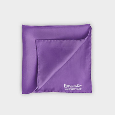 Classic Lilac Silk Pocket Square