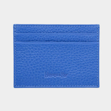 Cobalt Calf Leather Double Sided Card Holder