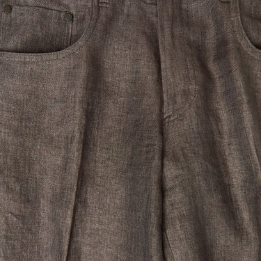 Coffee Brown Linen Trousers