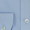 Contemporary Fit, Button Down Collar, 2 Button Cuff Shirt in a Blue Fine Oxford