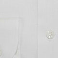 Contemporary Fit, Button Down Collar, 2 Button Cuff Shirt in a Plain White Linen
