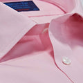 Contemporary Fit, Classic Collar, Double Cuff, In Plain Pink End-On-End Cotton