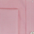 Contemporary Fit, Classic Collar, Double Cuff Shirt in a Pink & White Gingham Check Zephyr Cotton