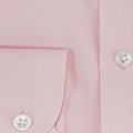 Contemporary Fit, Concealed Button Down Collar, Two Button Cuff In Pink Oxford