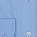 Contemporary Fit, Cutaway Collar, Two Button Cuff Shirt In Plain Blue Poplin