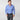 Contemporary Fit Dark Blue & White Wide Check Cotton Shirt with Cut - Away Collar & Two Button Cuff