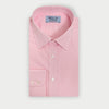 Contemporary Fit Pink End-on-End Cotton Shirt with Classic Collar & Two Button Cuff