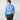 Contemporary Fit Plain Blue Cotton Poplin Shirt with Cut - away Collar & Double Cuff