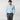 Contemporary Fit Plain Blue Cotton Poplin Shirt with Cut - Away Collar & Double Cuff