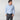 Contemporary Fit Plain Blue Cotton Poplin Shirt with Cut - Away Collar & Two Button Cuff