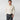 Contemporary Fit Plain Cream Cotton Poplin Shirt with Cut - away Collar & Double Cuff