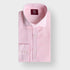 Contemporary Fit Plain Pink Linen Shirt with Cut - Away Collar & Two Button Cuff