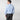 Contemporary Fit Plain Sky Blue Cotton Poplin Shirt with Classic Collar & Double Cuff