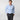 Contemporary Fit Plain Sky Blue Cotton Poplin Shirt with Classic Collar & Two Button Cuff