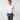 Contemporary Fit Plain White Cotton Poplin Shirt with Cut - away Collar & Double Cuff