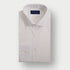 Contemporary Fit Plain White Cotton Poplin Shirt with Cut - Away Collar & Two Button Cuff