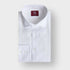 Contemporary Fit Plain White Linen Shirt with Cut - Away Collar & Two Button Cuff