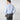 Contemporary Fit Sky Blue Hairline Stripe Cotton Poplin Shirt with Cut - away Collar & Two Button Cuff
