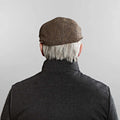 Country Brown Plain Weave Wool Gatsby Cap