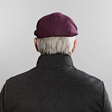 Damson Wine Twill Wool Gatsby Cap