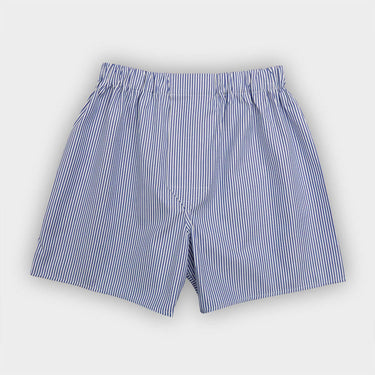 Dark Blue Bengal Stripe Oxford Cotton Boxer Shorts