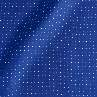 Dark Blue & White Small Spot Silk Pocket Square