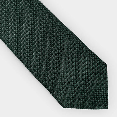 Dark Green Grenadine Silk Tie