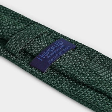 Dark Green Grenadine Silk Tie