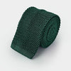 Dark Green Knitted Silk Tie