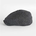 Dark Grey Plain Weave 100% Wool Made In England Gatsby Cap