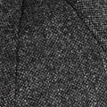 Dark Grey Plain Weave 100% Wool Made In England Gatsby Cap