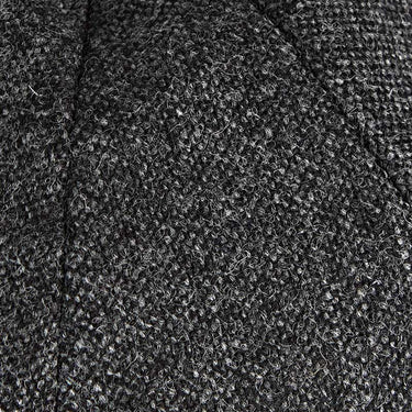 Dark Grey Plain Weave 100% Wool Made In England Gatsby Cap