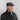 Dark Grey Plain Weave Wool Flat Cap