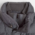 Dark Grey Wool & Silk Blend Mante Coat