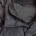 Dark Grey Wool & Silk Blend Mante Coat