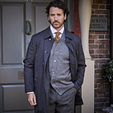 Dark Navy Light Packable Bertram Rain Coat