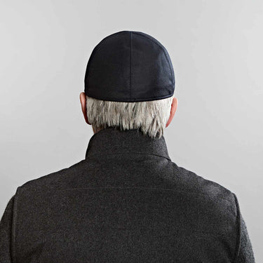 Dark Navy Wool & Cashmere Blend Baseball Cap