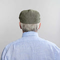 Dark Olive Linen Toni Cap