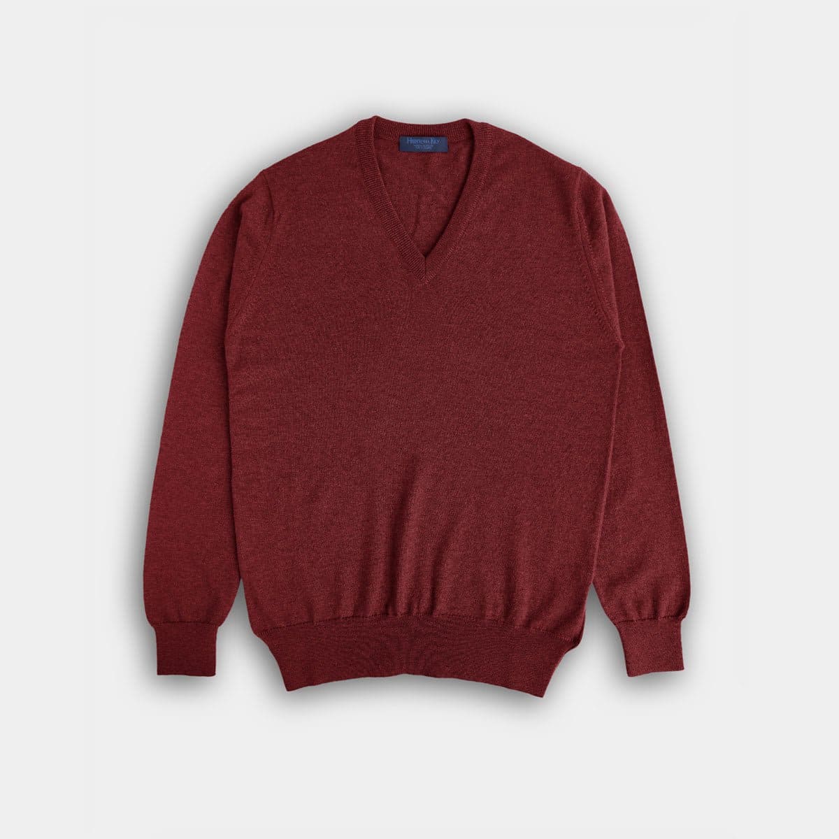 Dark V Neck Cashmere Sweater